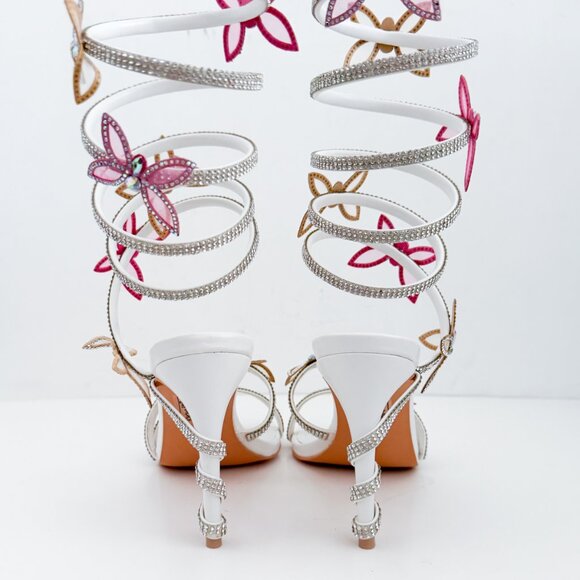 AZALEA WANG FLORIANA BUTTERFLY SANDAL IN WHITE Y2K - Picture 12 of 16